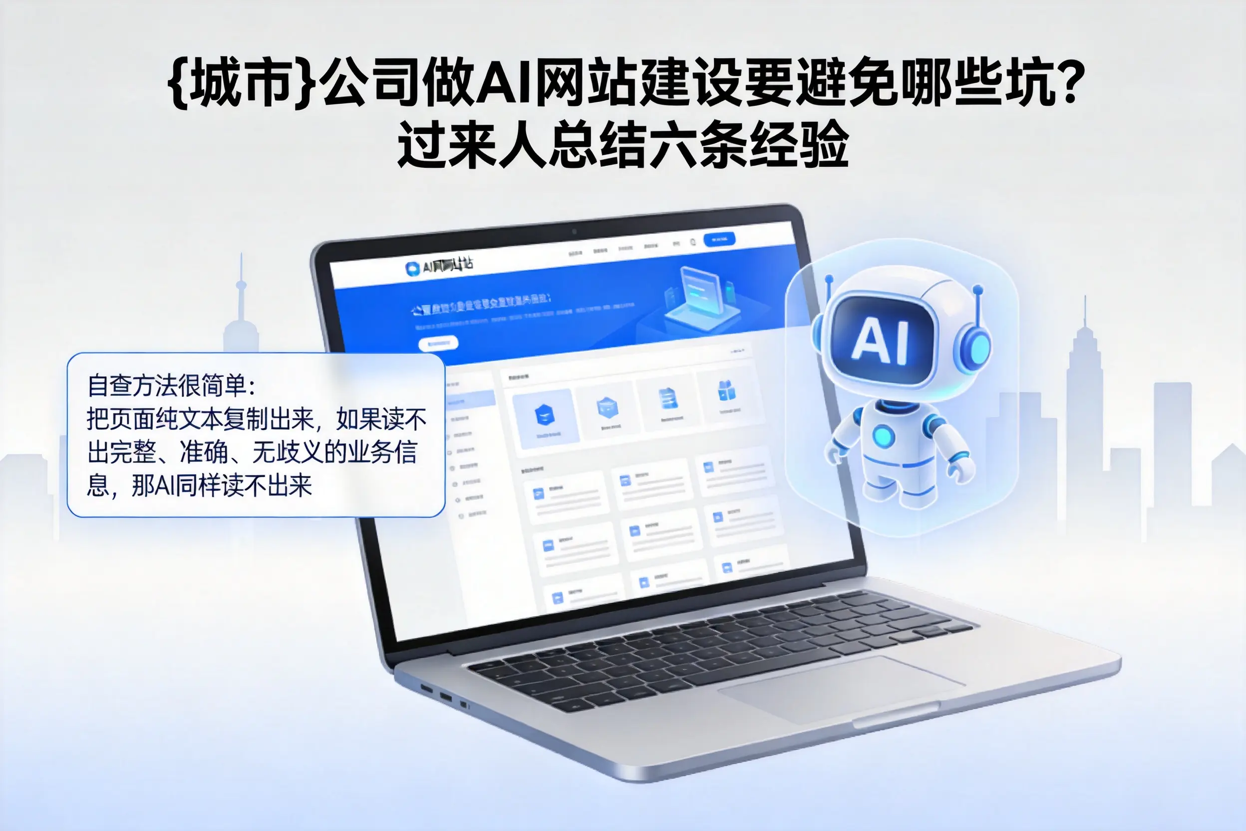 东方公司做AI网站建设要避免哪些坑？过来人总结六条经验