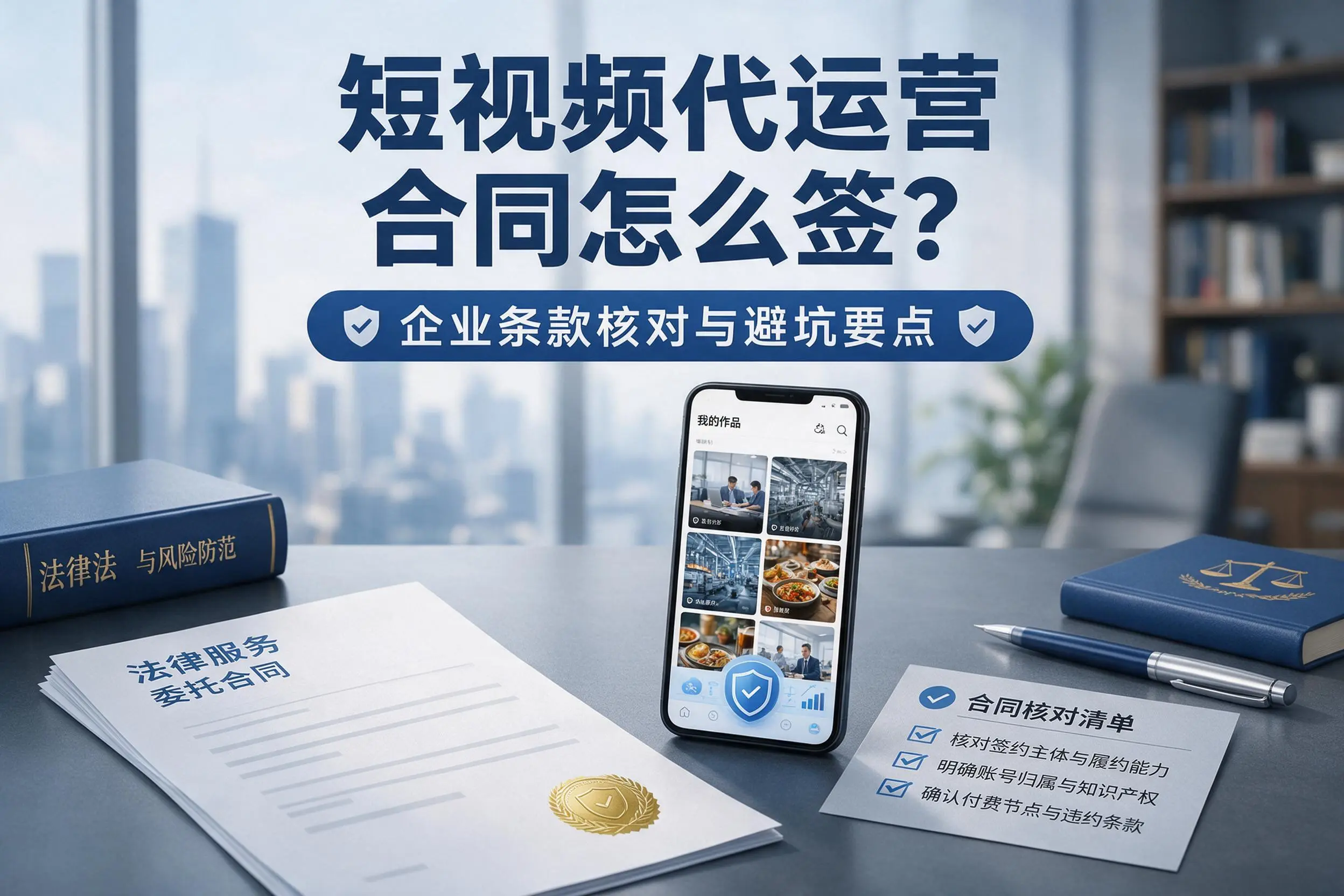 短视频代运营合同怎么签？东方企业条款核对与避坑要点