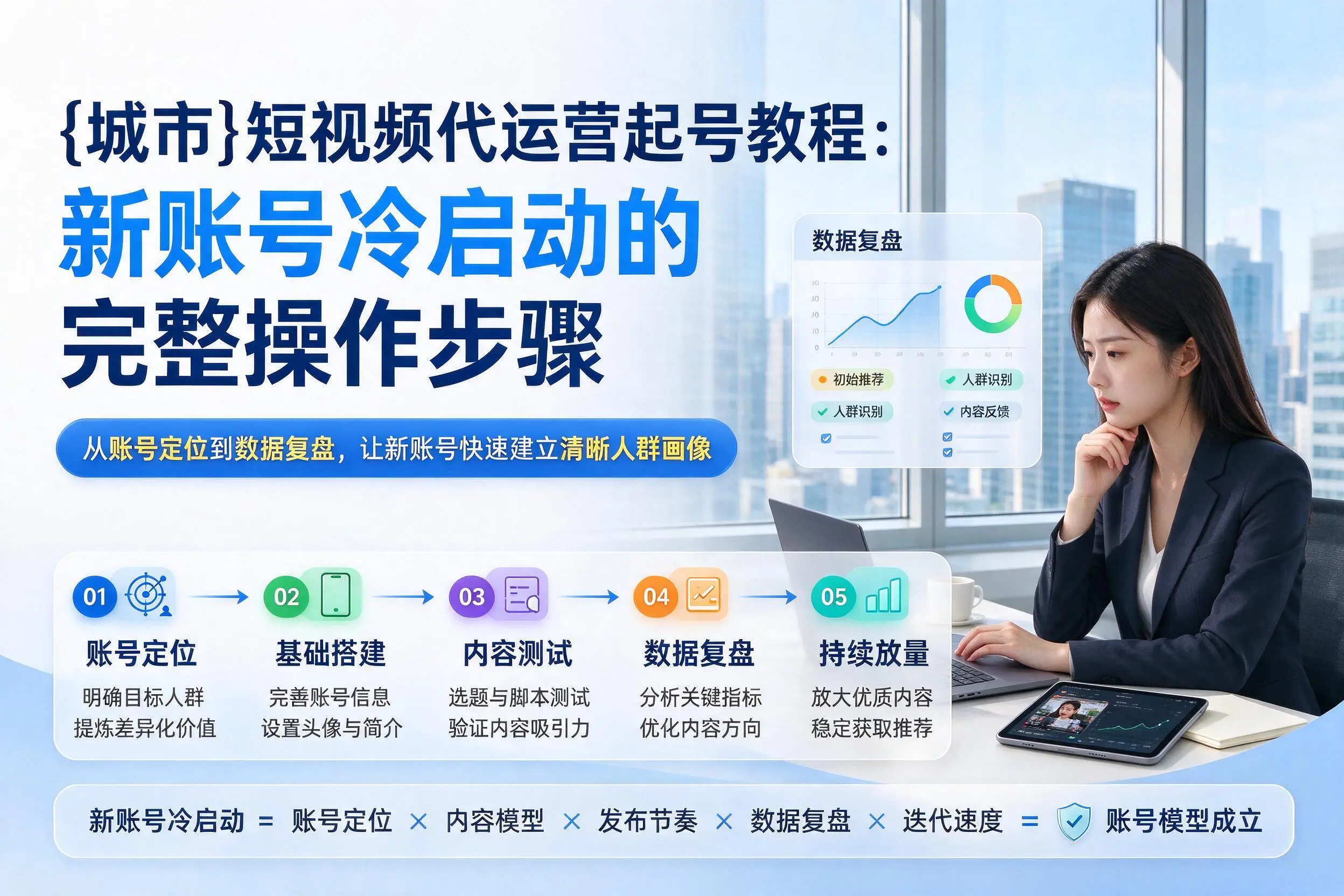 东方短视频代运营起号教程：新账号冷启动的完整操作步骤
