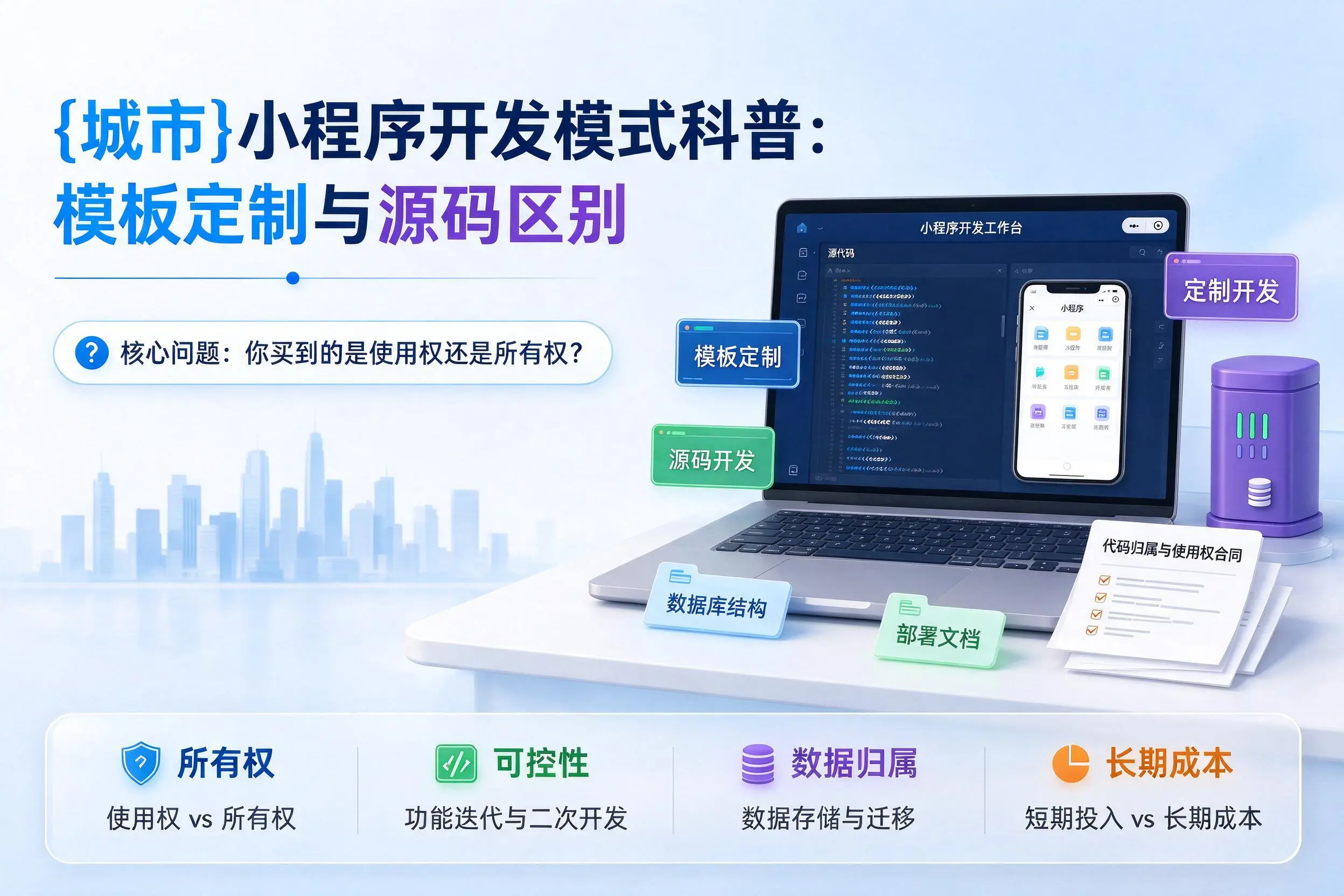 东方小程序开发模式科普：模板定制与源码区别