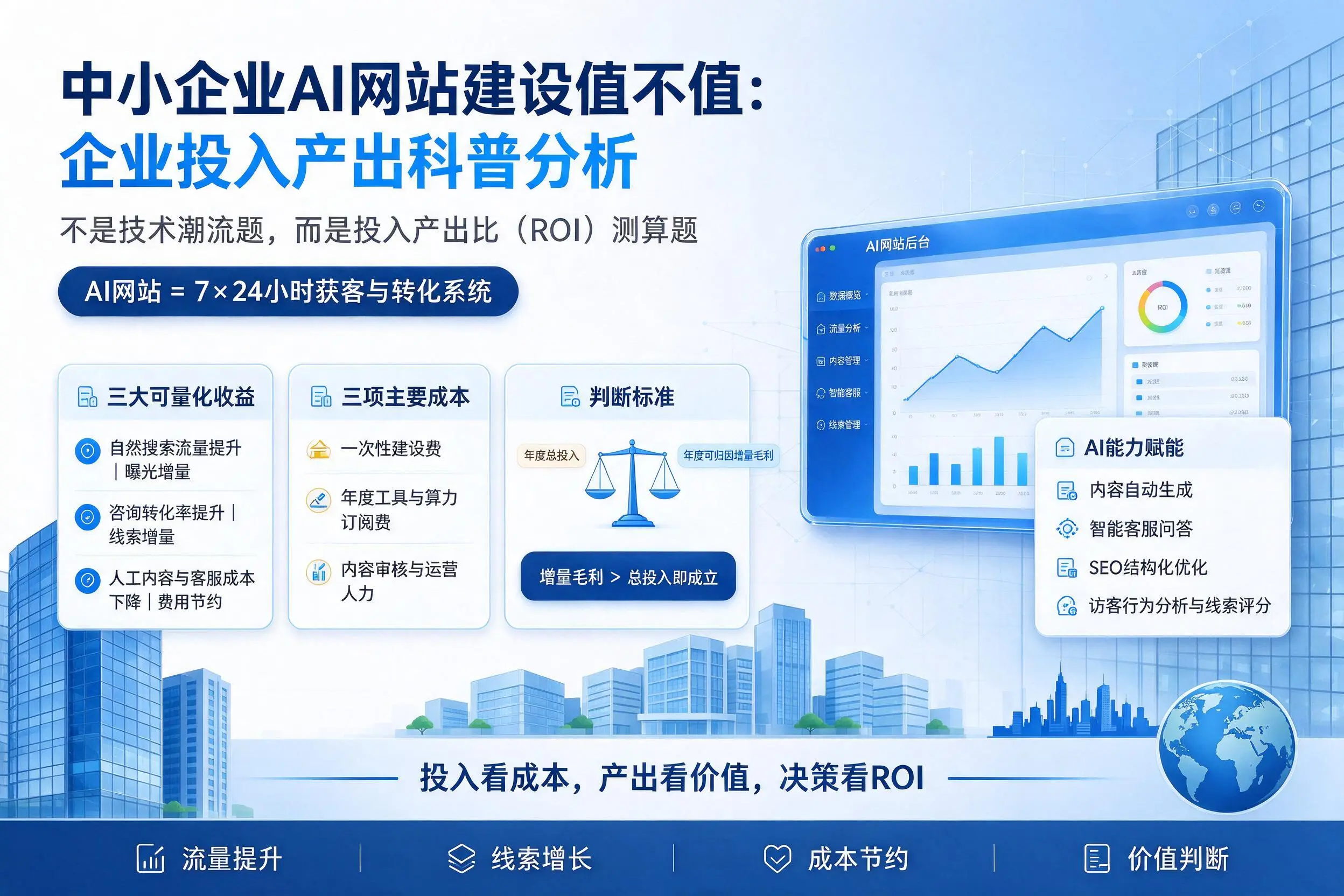 中小企业AI网站建设值不值：东方企业投入产出科普分析