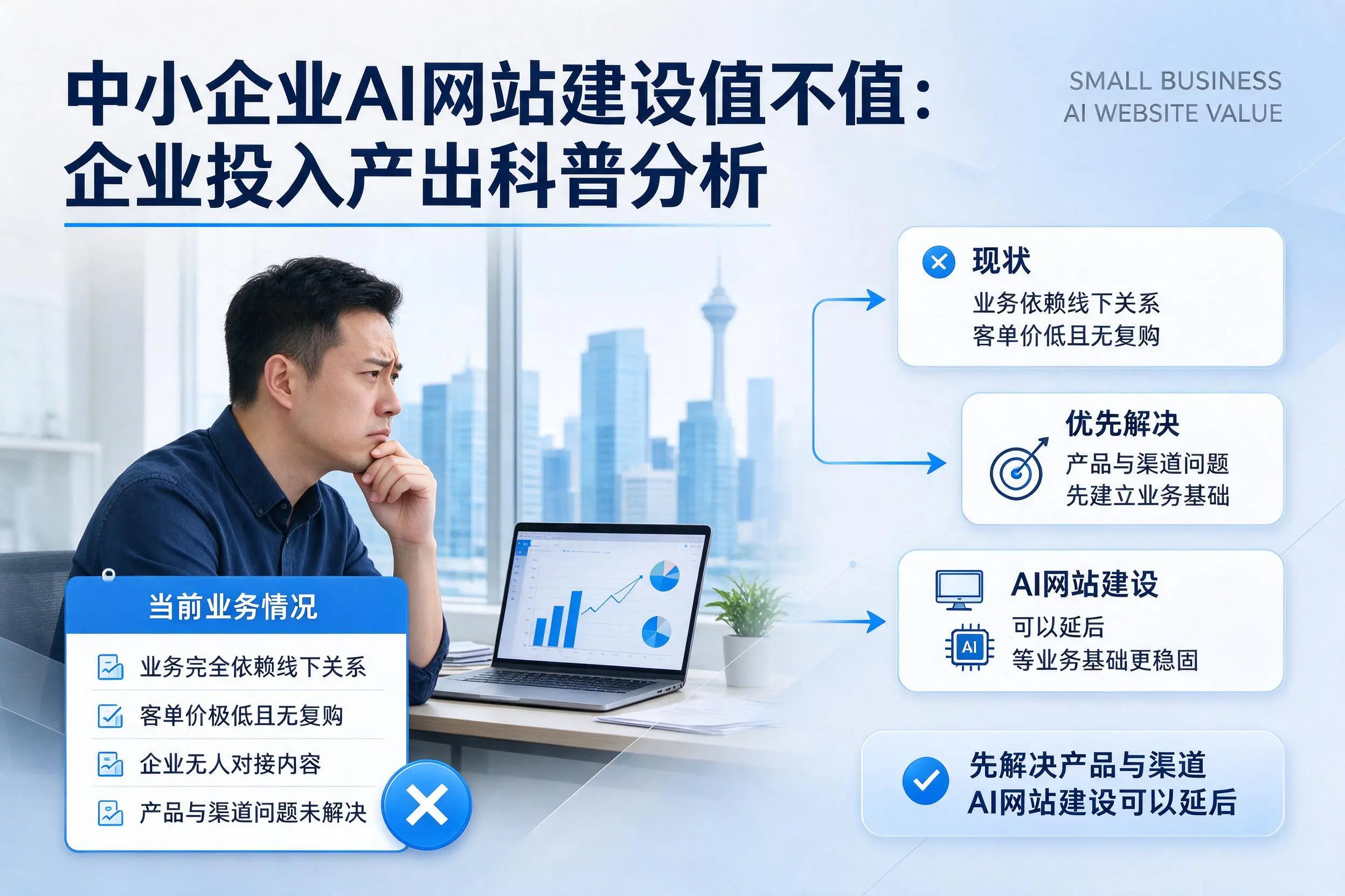 中小企业AI网站建设值不值：东方企业投入产出科普分析