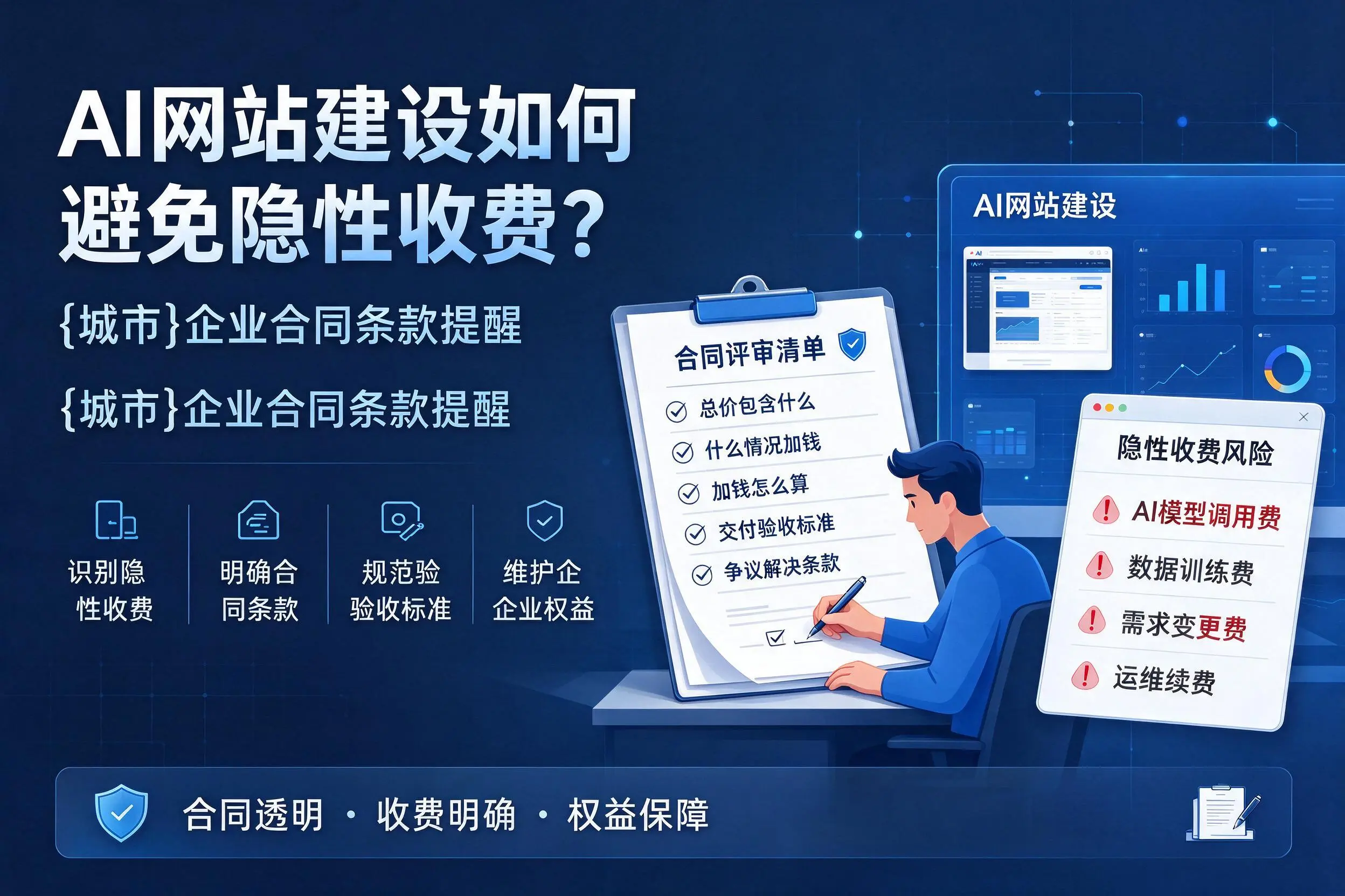 AI网站建设如何避免隐性收费？东方企业合同条款提醒