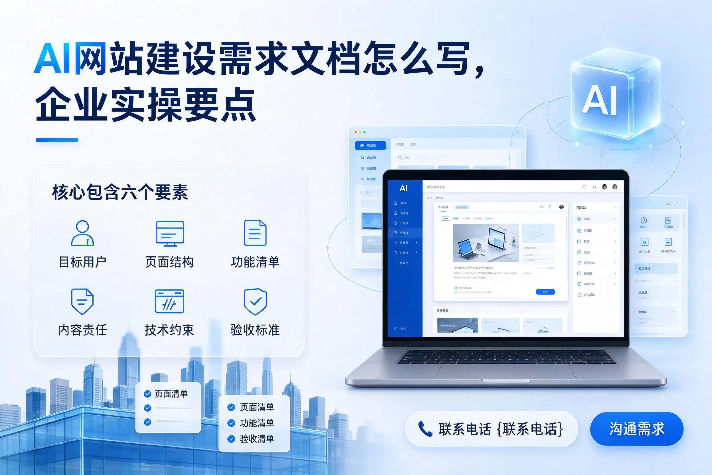 AI网站建设需求文档怎么写，东方企业实操要点
